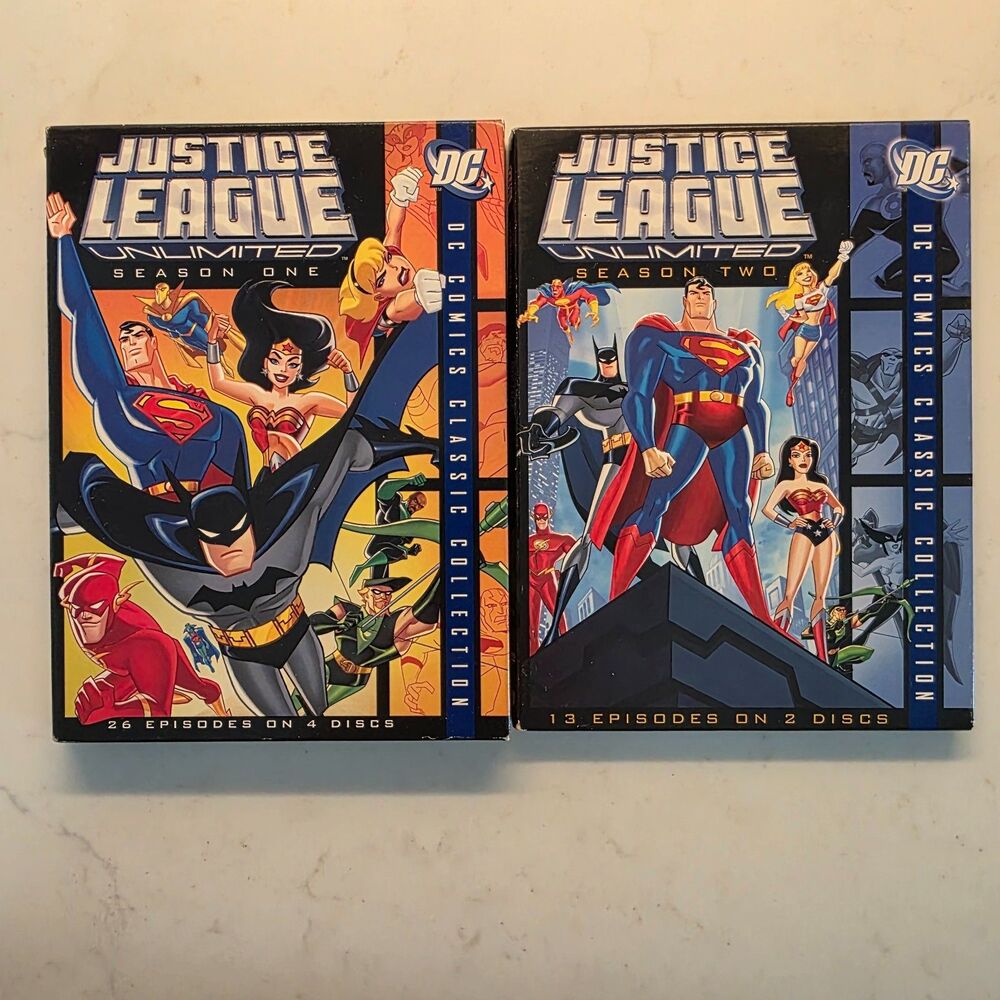 Justice League Unlimited: the Complete First Season & Second Season (DVD, 2004)